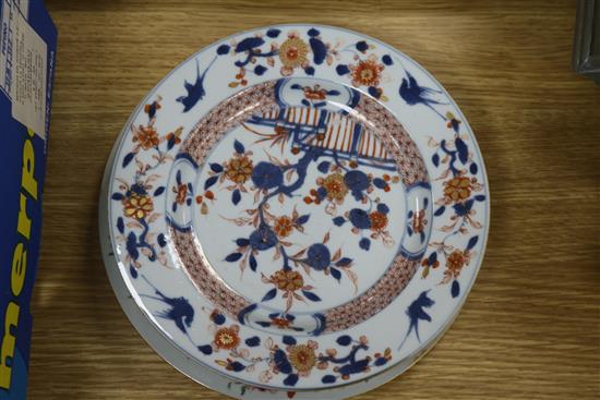 Chinese porcelain bowls and 2 plates